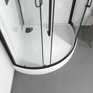 Cabine de douche 1/4 de cercle ROND - 90x90x217cm - FACTORY 2 ROUND