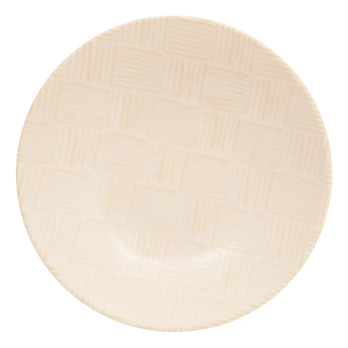 Assiette creuse Laetitia D21cm creme