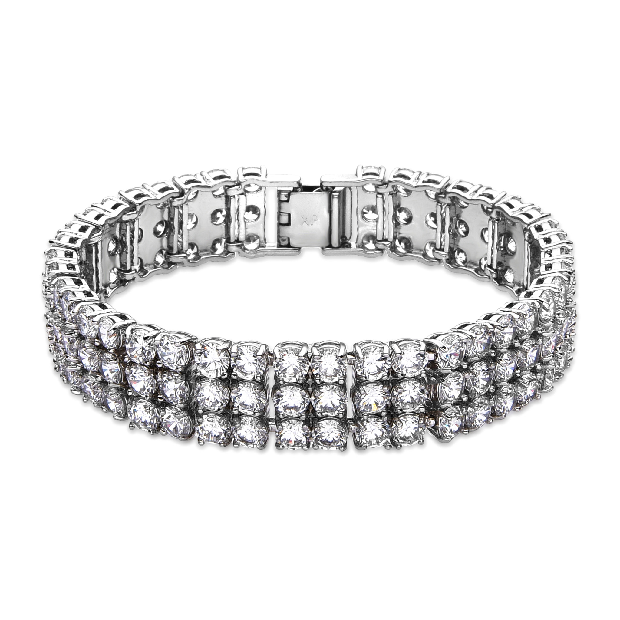 Pulsera con Circonita Brillante acabado plata