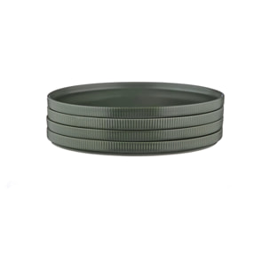 Assiette SCANDI Ø27,5cm - 4 pièces - Olive