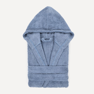 Albornoz capucha 450gr unisex índigo
