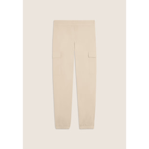 Pantaloni Cargo in Popeline elasticizzato
