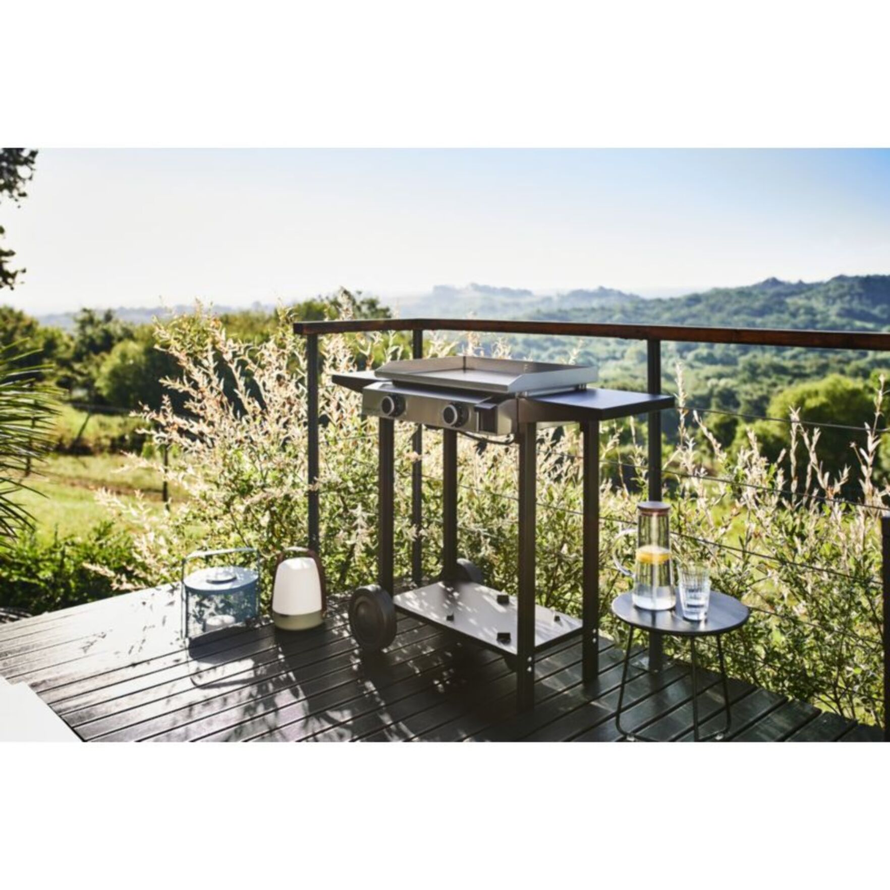 Chariot Plancha FORGE ADOUR CHB A 60 en acier compatible plancha Base 60