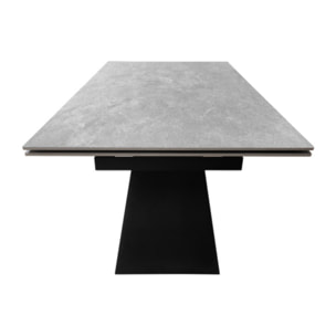 Table de repas extensible 160/240 cm céramique gris - ONDINE