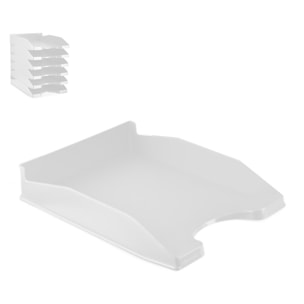 PACK 6 Uds. BANDEJA OFICINA GRIS ORDENADOR