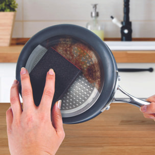 Lot de 2 Éponge - JE CHERCHE UNE IDEE - Multi-usage - Gris et noir