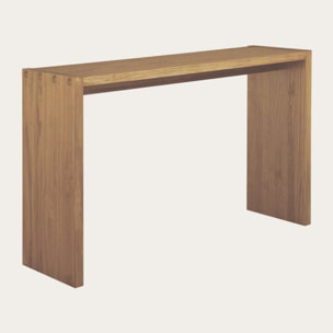 Meuble d'entrée Bitam -bois massif d'araucaria-couleur lixa 120 x 75 x 35 cm