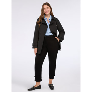 Fiorella Rubino - Pantalones cropped de tejido scuba - Negro