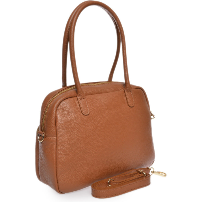 Borsa a mano Anna Luchini Cammello