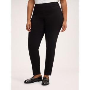 Fiorella Rubino - Jeggings con piega frontale e bottoni decorativi - Nero