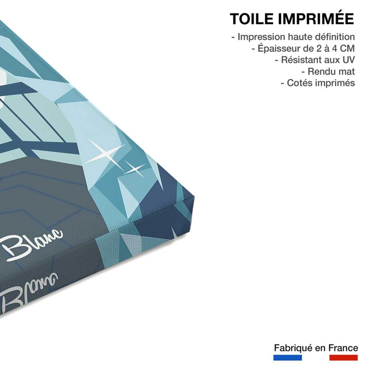 Tableau pause à l'aiguille du midi Toile imprimée