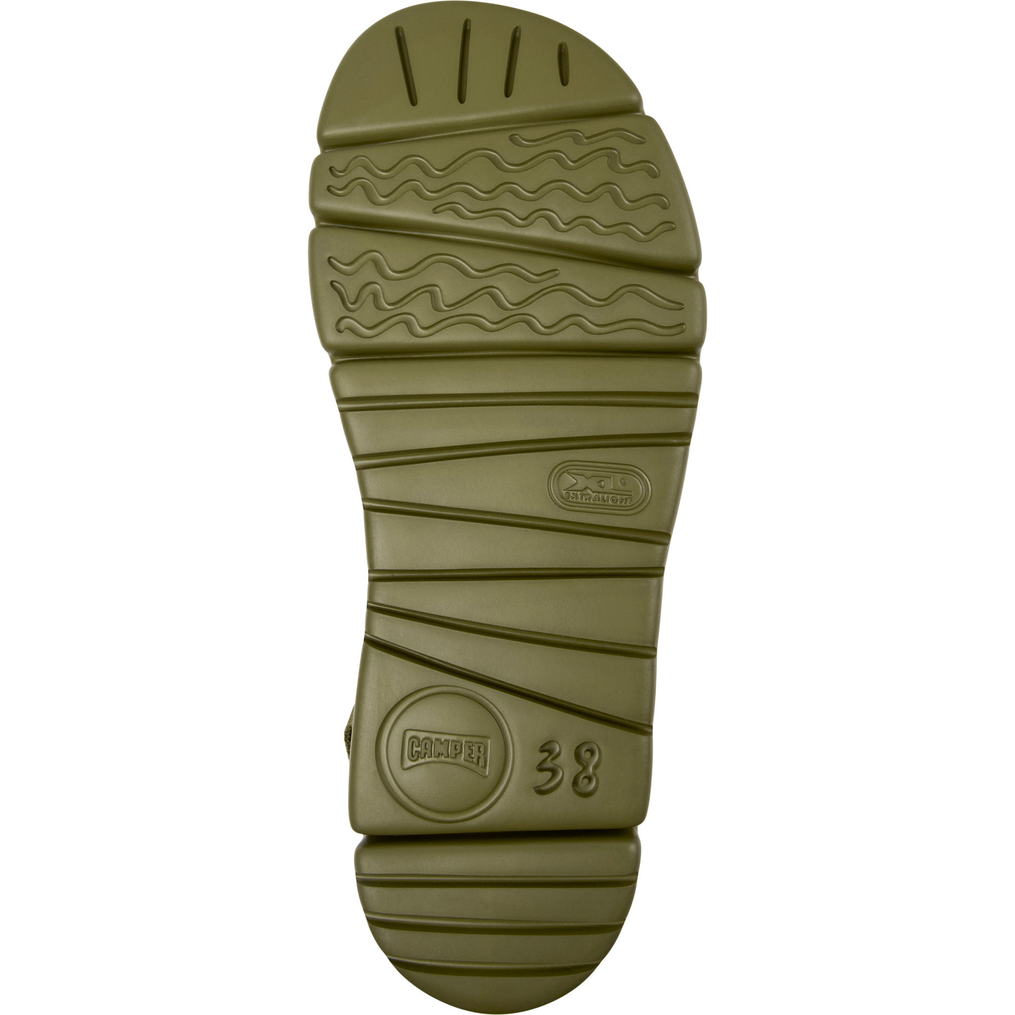 Sandalias - CAMPER Oruga - Verde - Cuero liso