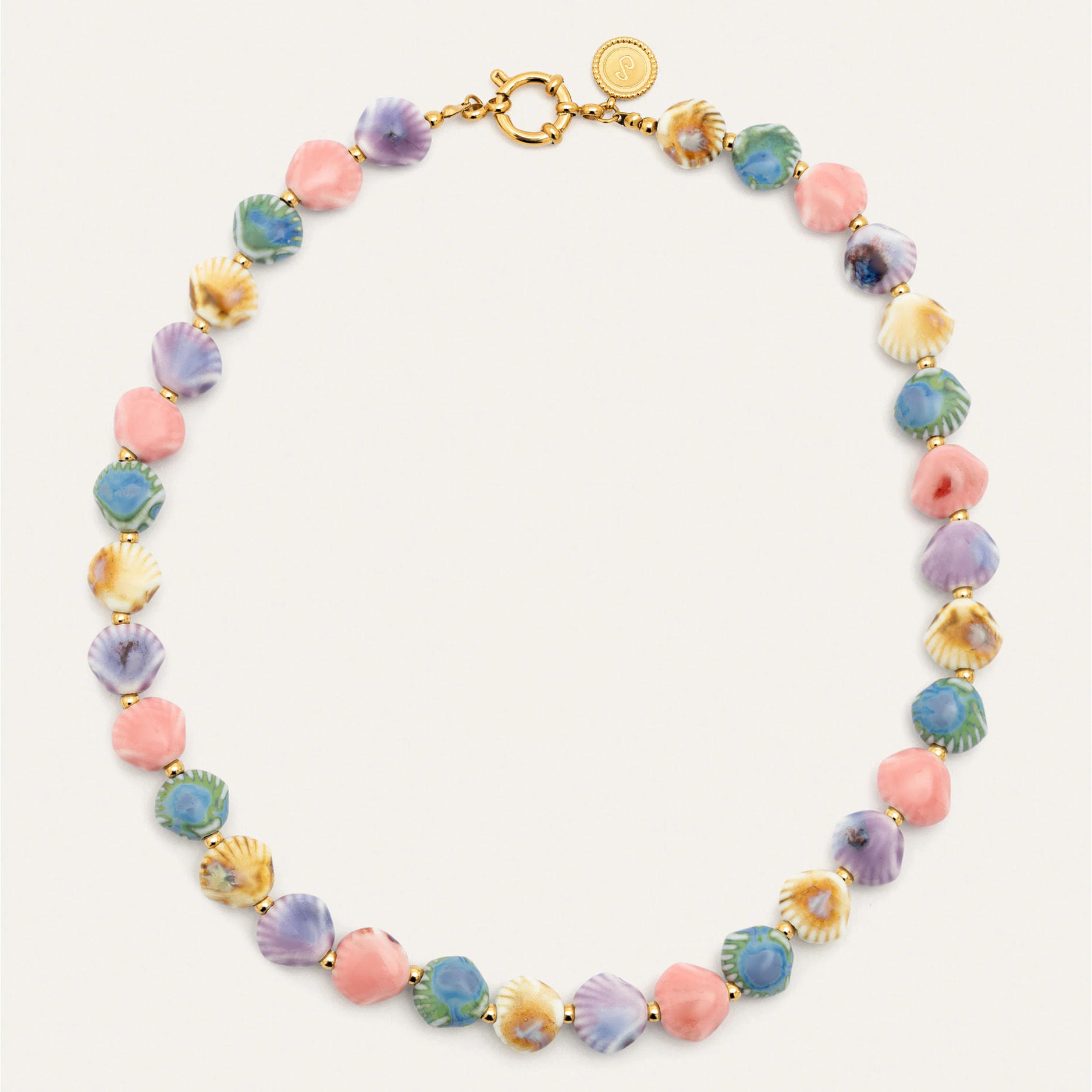 Collar Seaside Acero Baño Oro