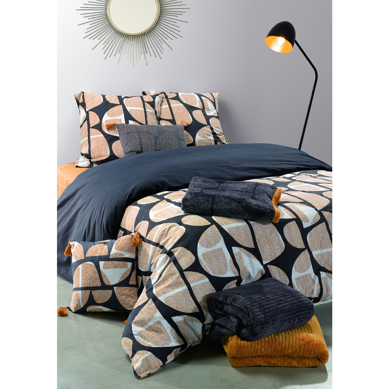 Plaid Imprime 100%polyester 220gsm Nobaly D'automne Et Hiver