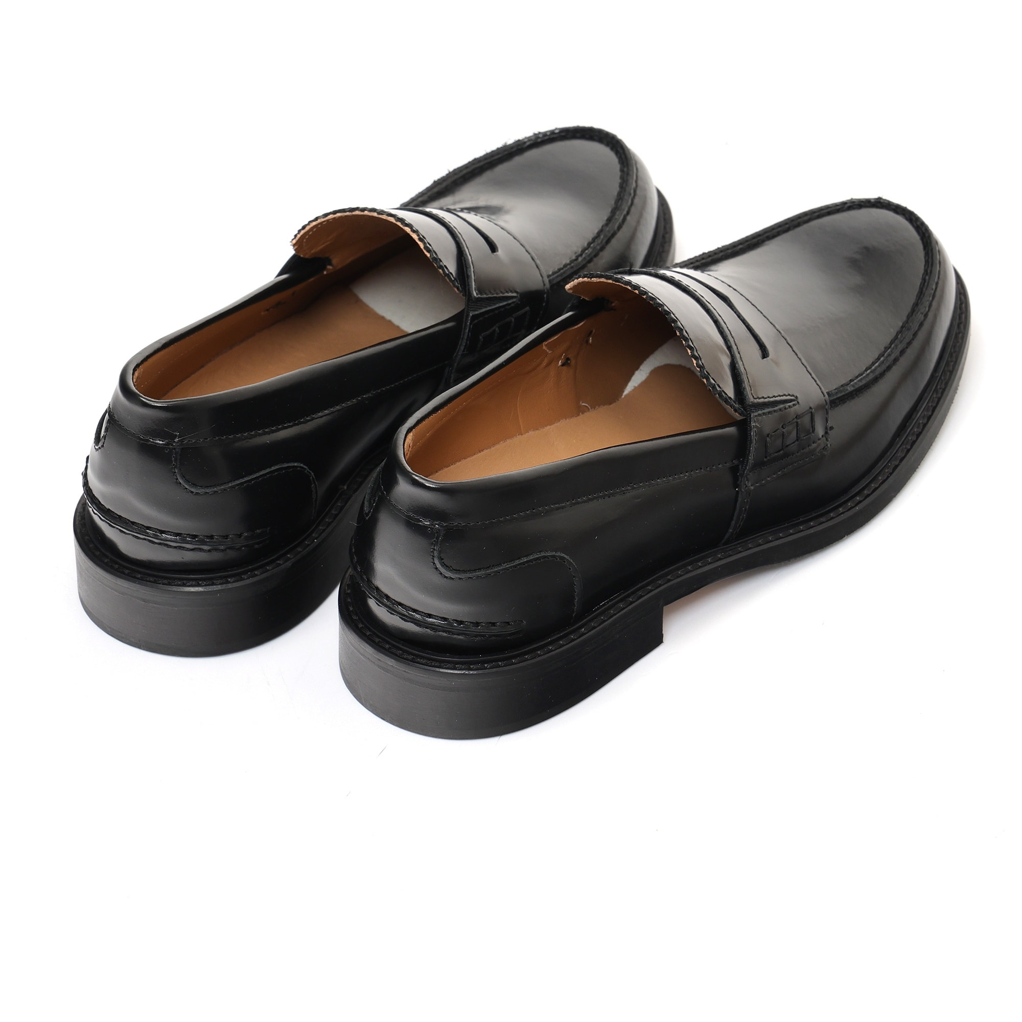 Mocassino modello saxone in pelle abrasivato fondo cuoio