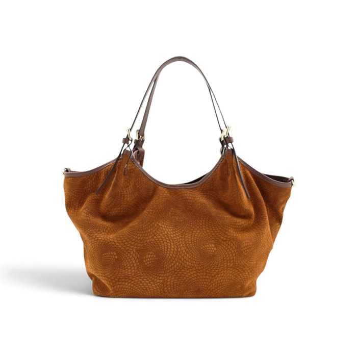 Borsa a Spalla Cheval Firenze Savanah Suede Cuoio