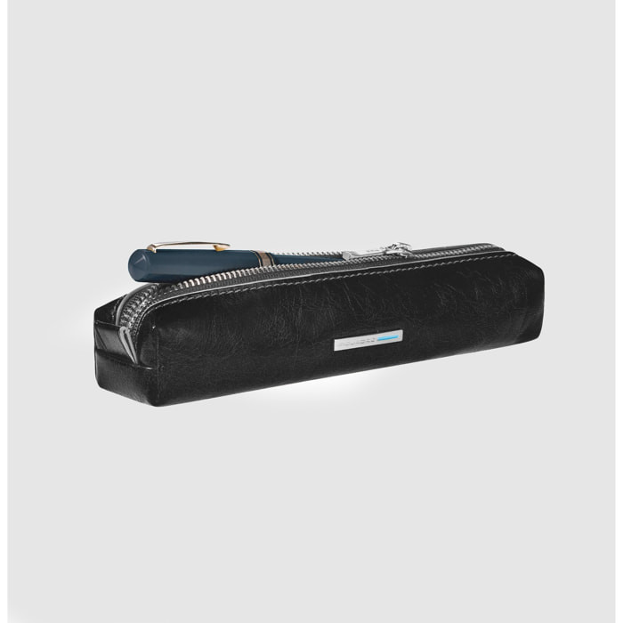 Piquadro Astuccio portapenne in pelle