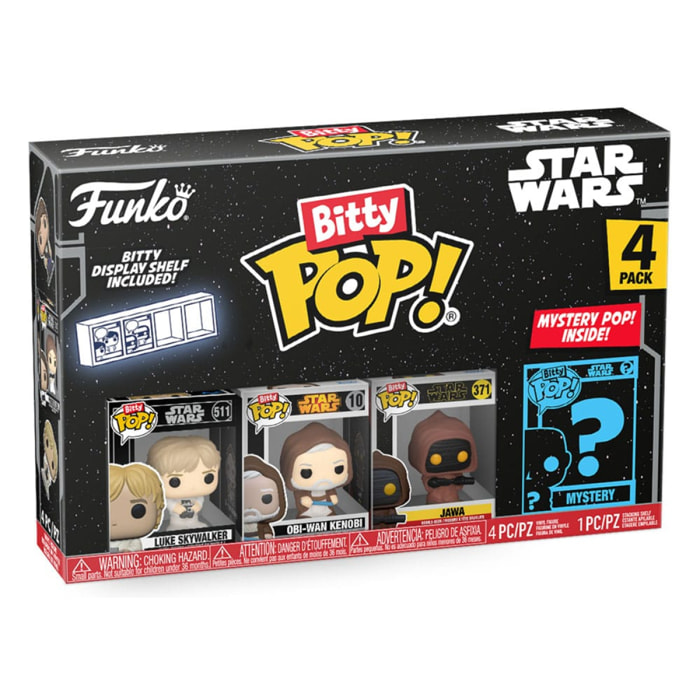 Star Wars Bitty Pop! Vinile Figura 4-pack Luke 2,5 Cm Funko