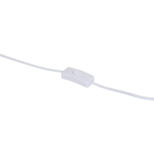 Lampe Orta Secteur Vert et Blanc Etoiles de Mer 18,5x18,5x28 cm