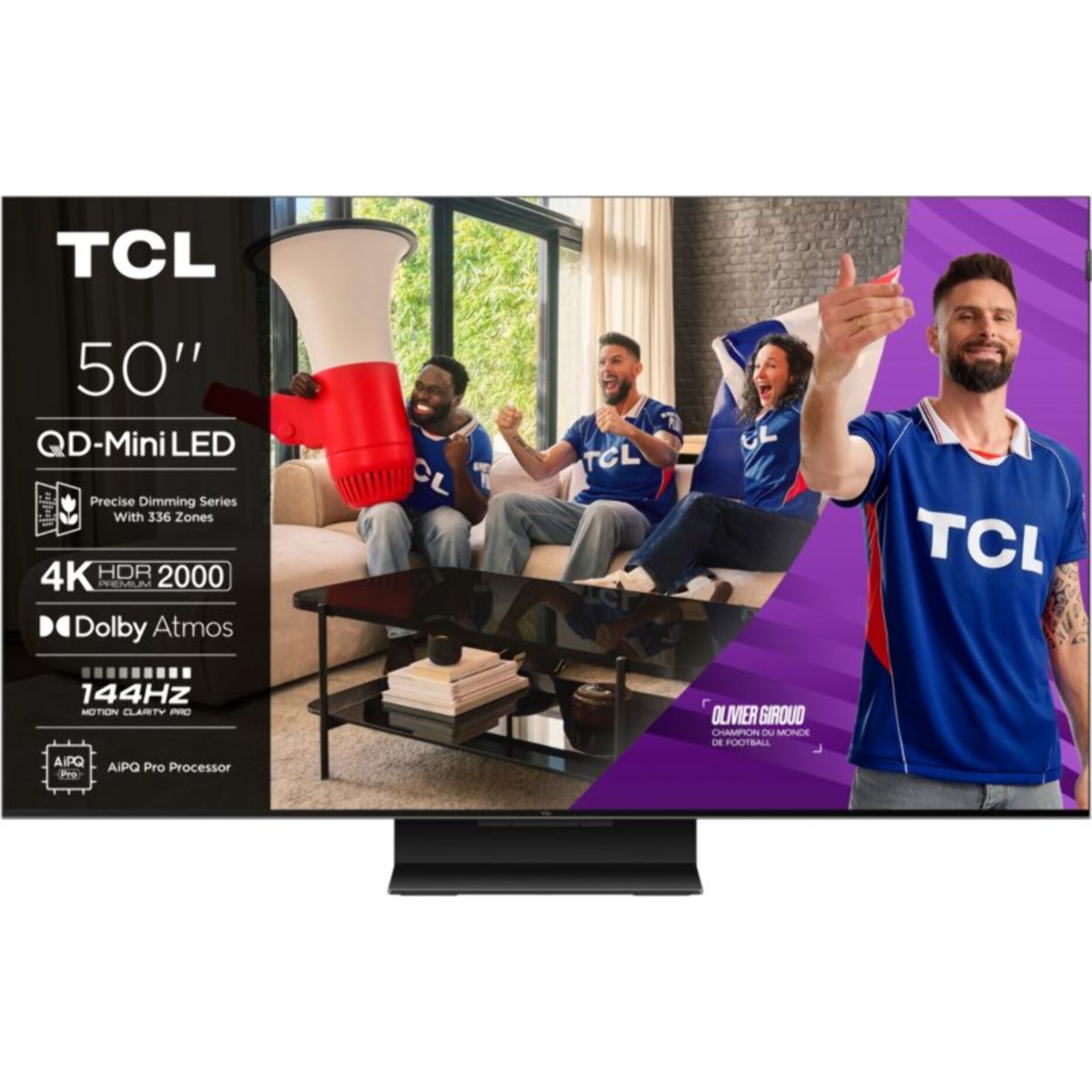 TV Mini Led TCL 50C79K 2025-50 pouces (126cm)