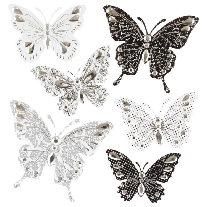 Sticker en relief papillon