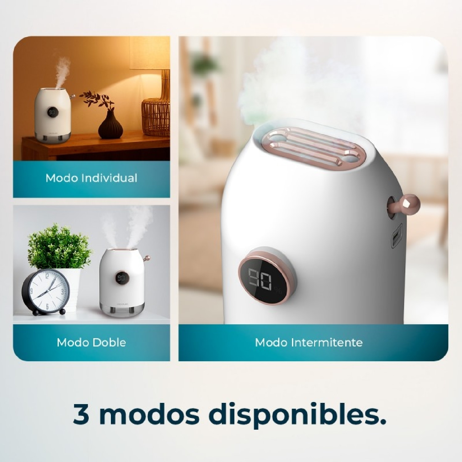 Cecotec Humidificador Difusor de Aromas sin Cables PureAroma 550 Cordless. 5000