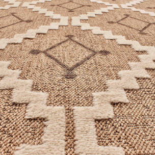 Tapis extérieur tissé kilim rectangle TEBI