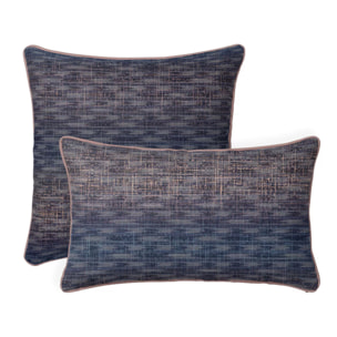 Taie d'oreiller satin de coton imprimé orange marine Mist nocturne
