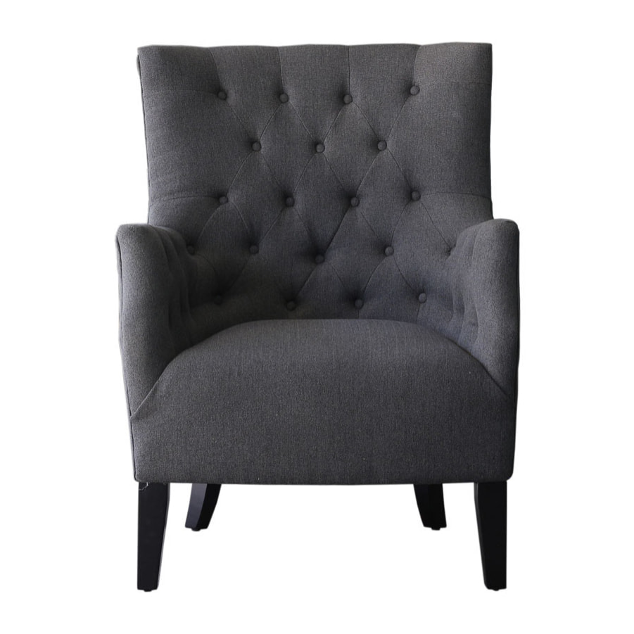 Fauteuil Scandinave Tissu "Duchesse" - 76 x 83 x 100,5 cm - Gris