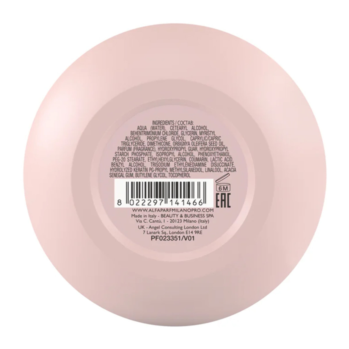 ALFAPARF MILANO Keratin Therapy Lisse Design Rehydrating Mask 200ml