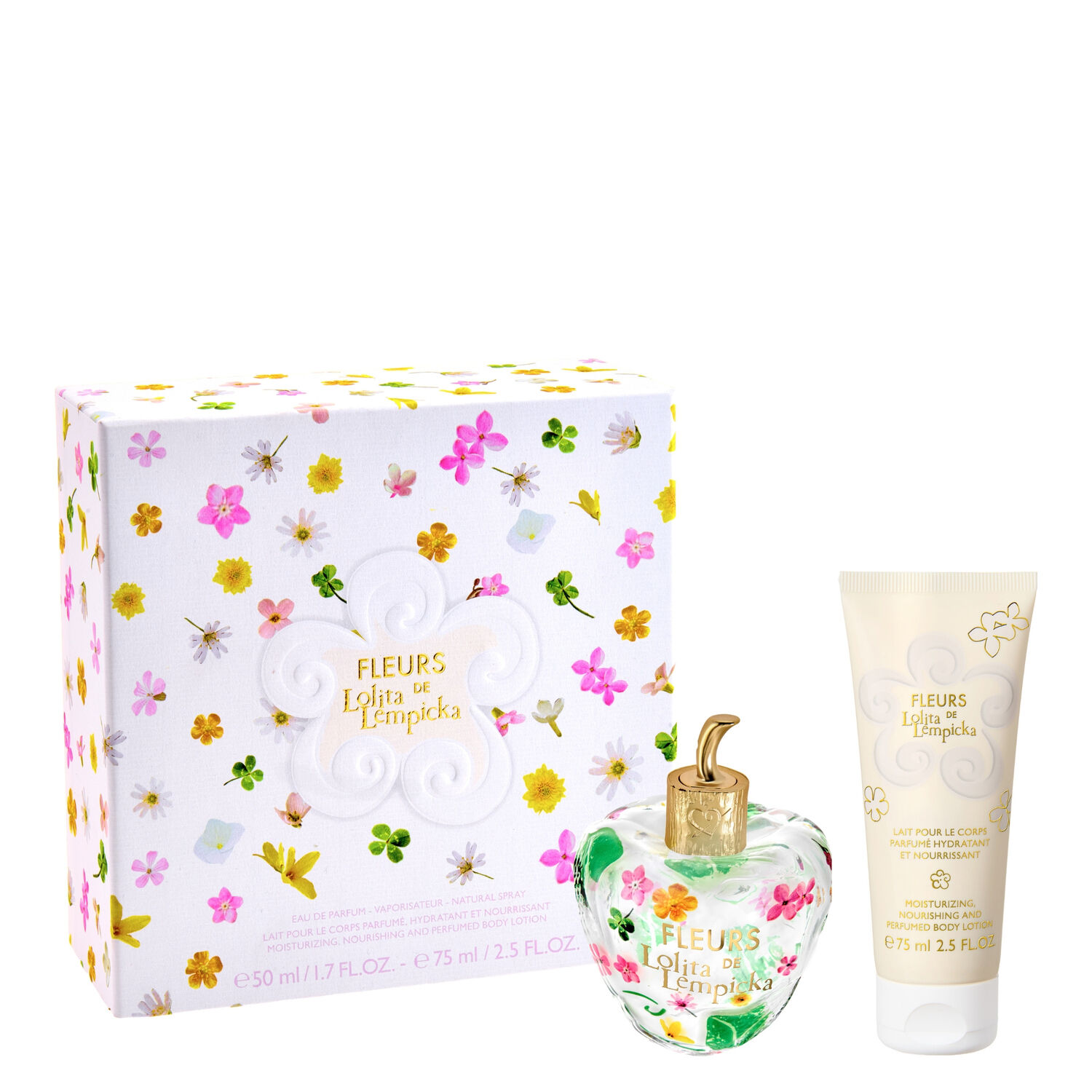 Fleurs - Coffret Eau de Parfum 50 ml + Lait Corps Parfumé 75 ml