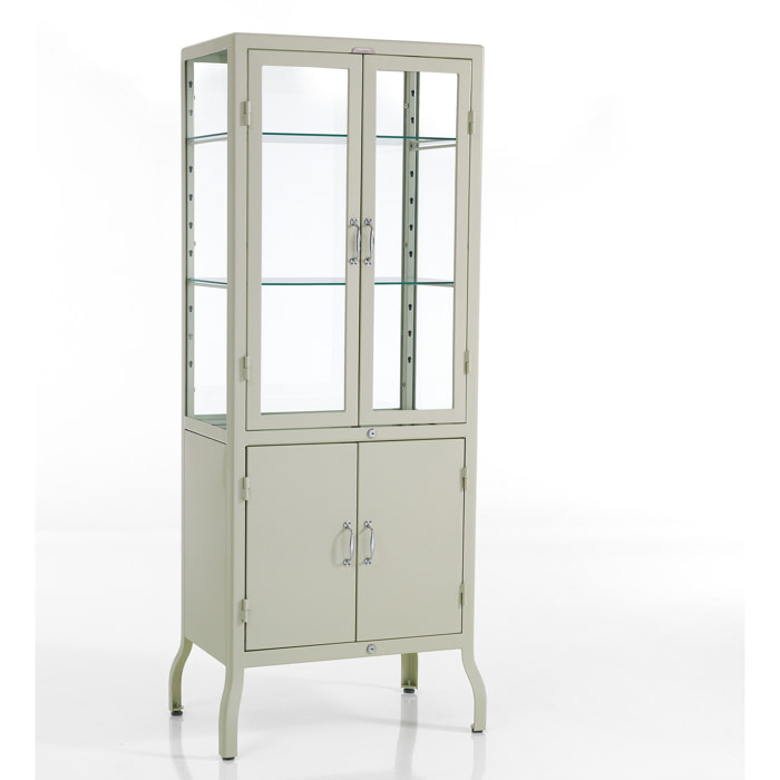 Tomasucci Vitrine haute 4 portes MASH BLANC