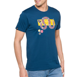 T-shirt in cotone 150 gr Taipan Hot Buttered Blu Indigo.