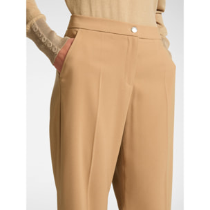 Elena Mirò - Pantalones de tejido crepé elástico - Beige