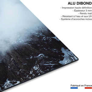Tableau tempête dans les alpes suisses Tableau alu Dibond