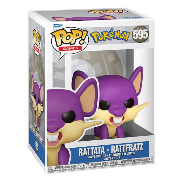 Pokemon Funko Pop! Games Vinile Figura Rattata 9 Cm