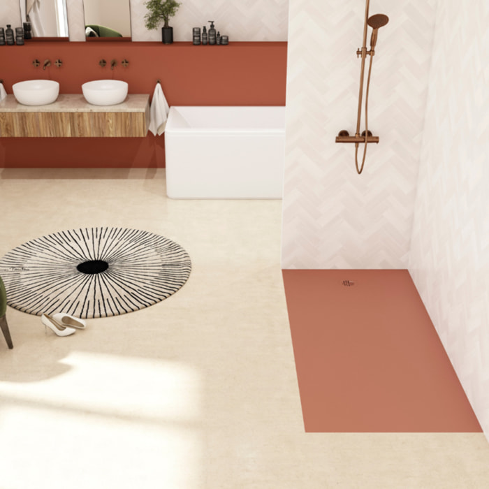 Receveur KINEDO Kinesurf Nova 160X90 Terracotta mat