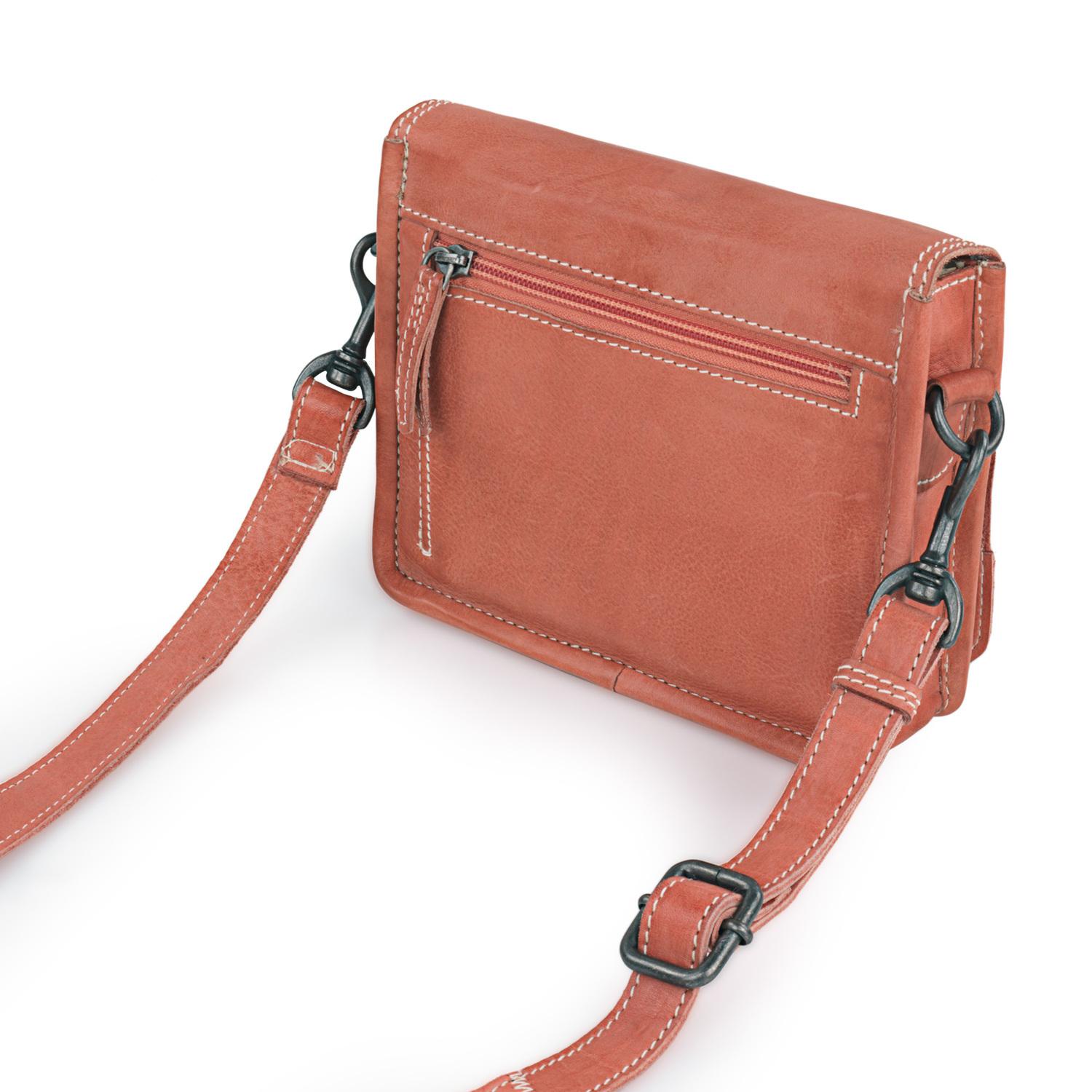 Bolso Bandolera Mujer Piel Lois Whitney Rojo