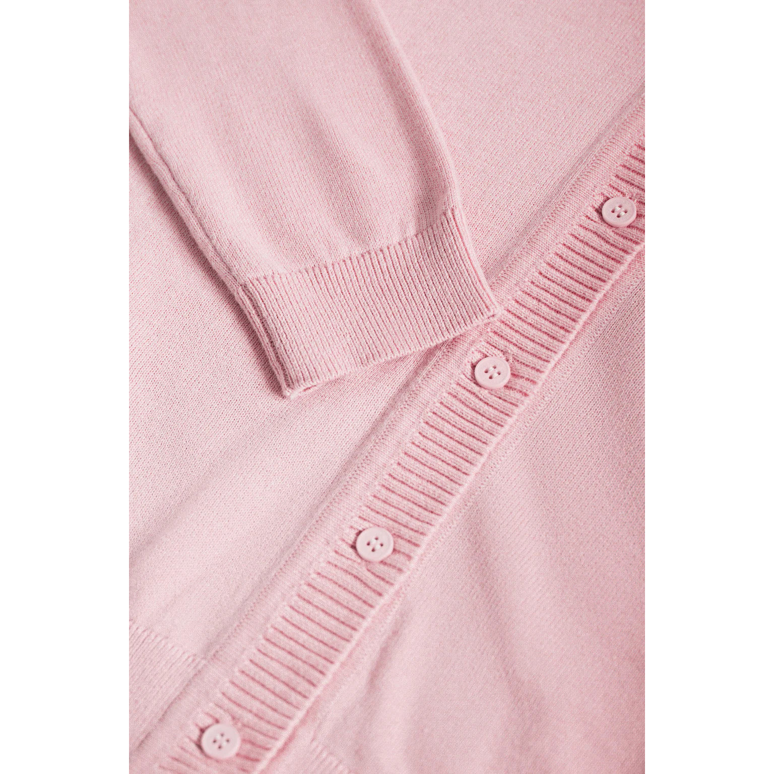 Cardigan rosa vigorè in filo con bottoni e con logo ricamato Rigby Go