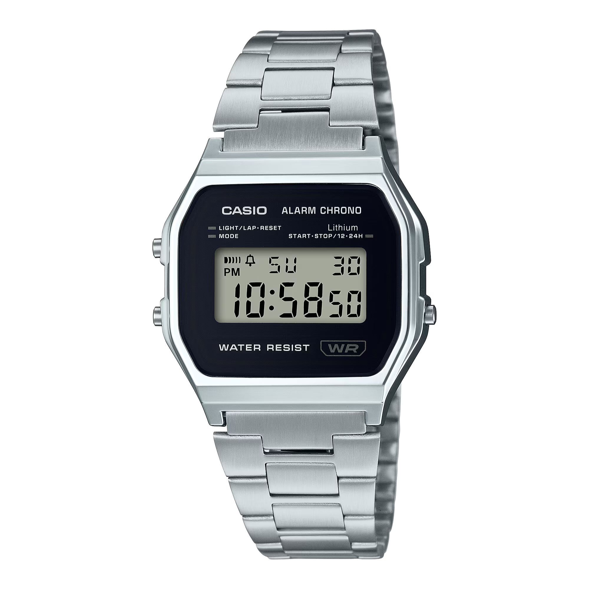 Reloj Casio A158WEA-1EF Unisex Digital Cuarzo con Correa de Acero inoxidable