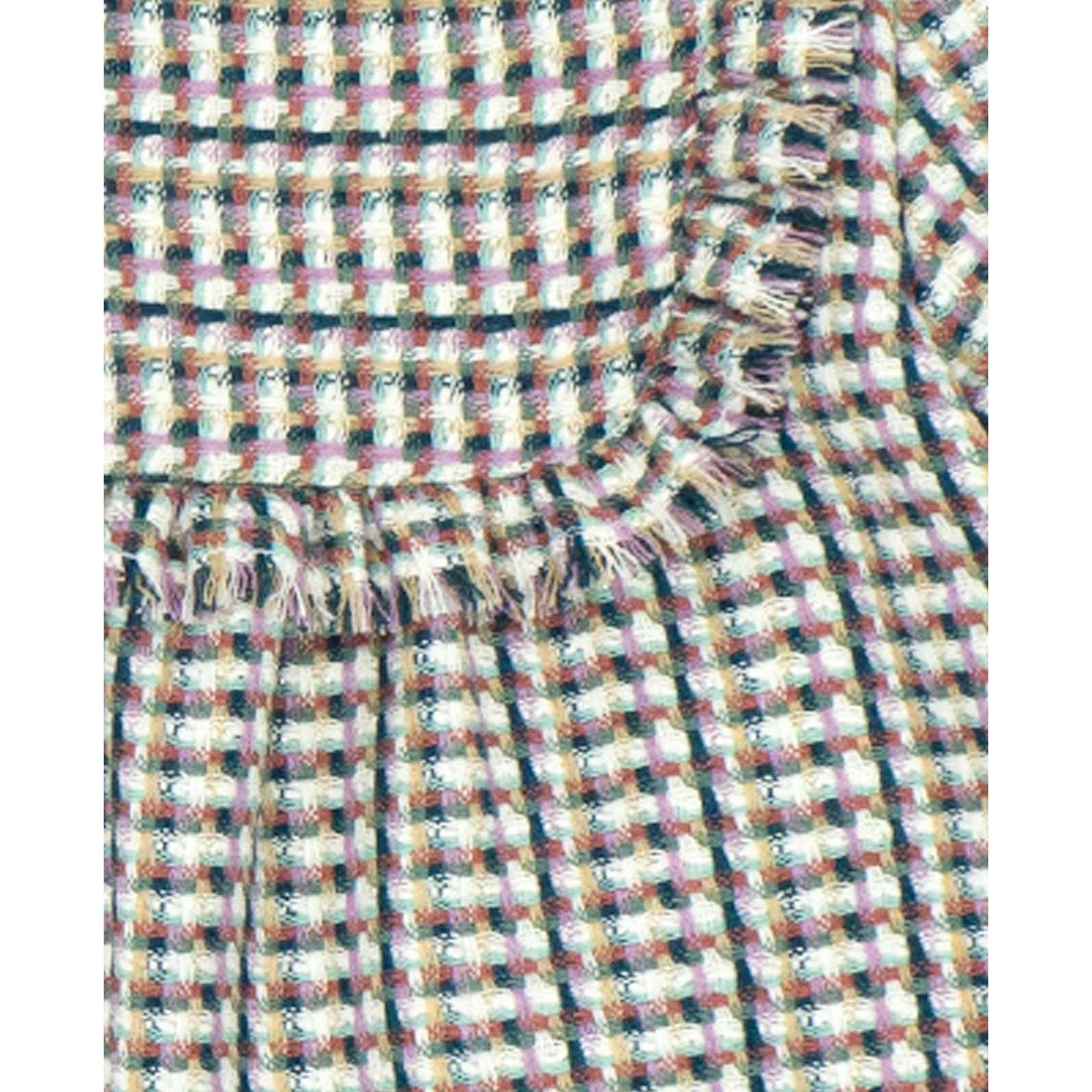 Vestido chanel verde con flecado que hace de volante