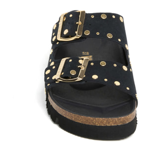 Sandalia Plataforma Negro Mujer BILLOWY NEGRO