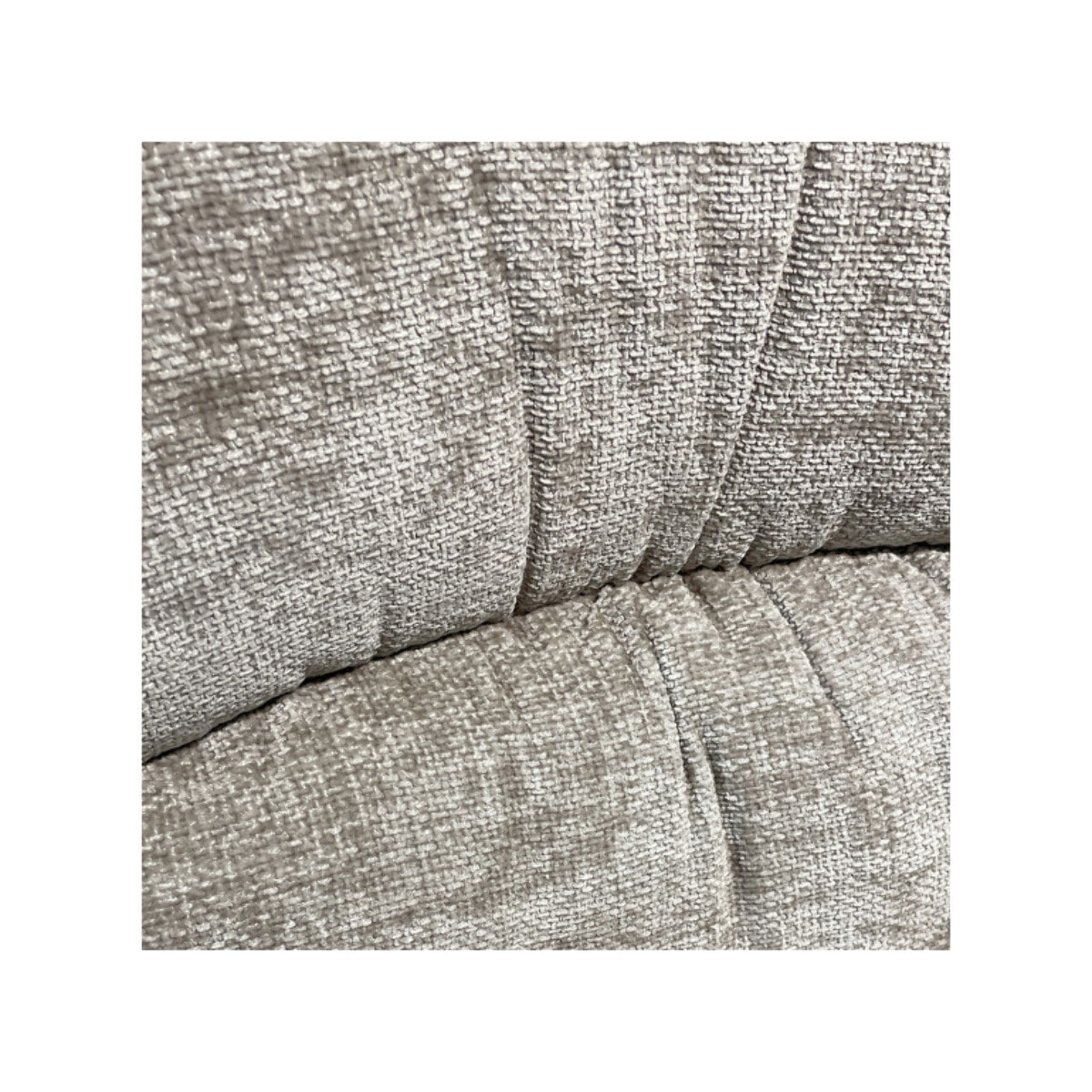 Fauteuil rotatif 360° tissu doux avec simili et pieds métal - DOUDOU