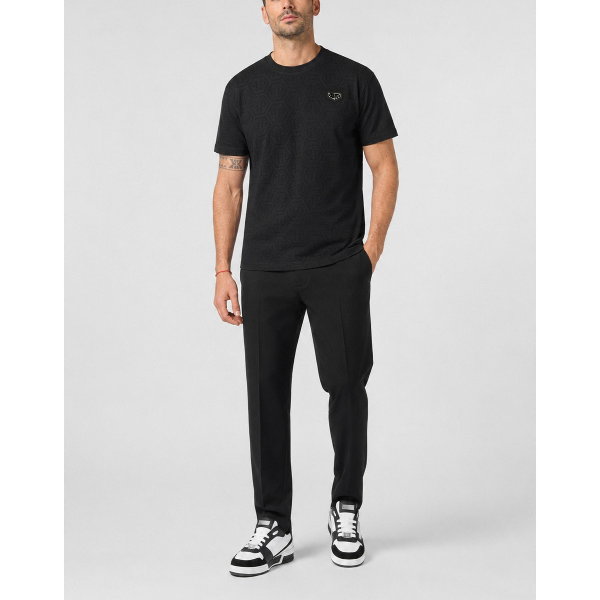 PHILIPP PLEIN T-shirt girocollo a maniche corte MONOGRAM