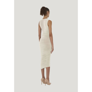 Vestito Sheer Drape Dress