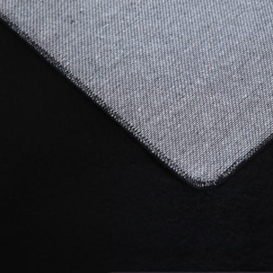 BARROW - Tapis rond en fausse fourrure doux uni Noir