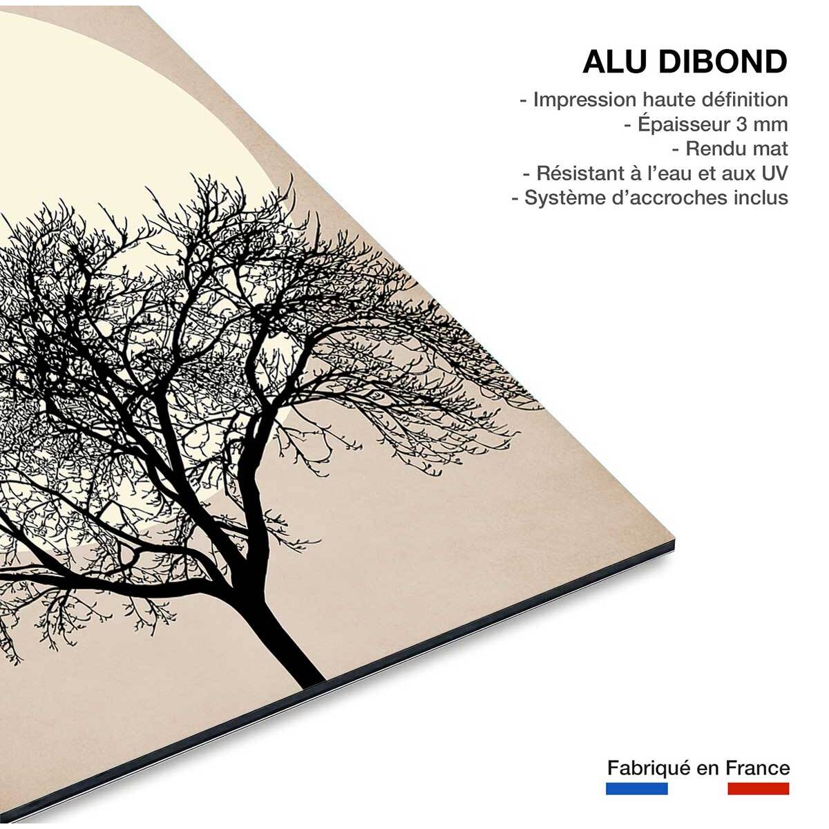 Tableau dessin Arbre scintillant Tableau alu Dibond