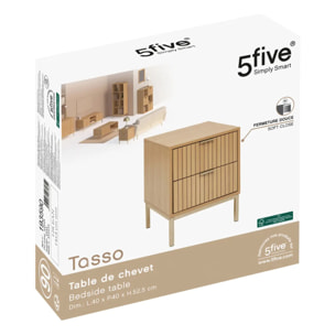 Table de chevet "Tasso" 2 tiroirs
