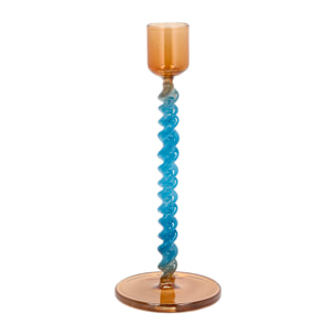 Bougeoir en verre Vivid