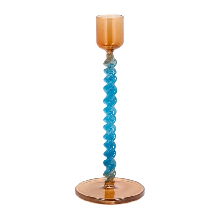 Bougeoir en verre Vivid